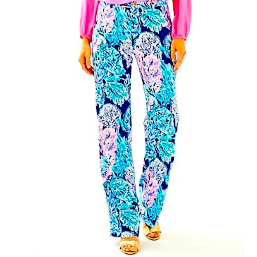 NWT Lilly Pulitzer Malorie High Rise Pants Sz6